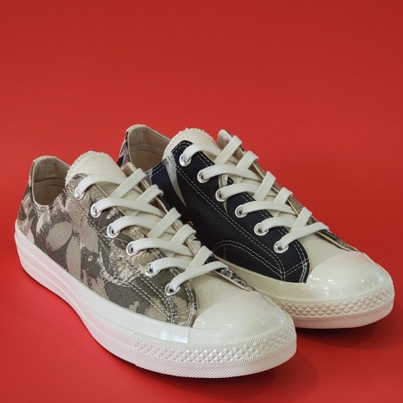 Converse Shoes | Converse Chuck 70 Low 'Tropical Shirt' Sneaker Nwt | Color: Black/White | Size: 8 | Techandstyle's Closet